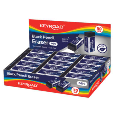 KEYROAD- GOMA LAPIZ-TECNICA MINI NEGRA DISPLAY X 30 UDS KEYROAD- GOMA LAPIZ-TECNICA MINI NEGRA DISPLAY X 30 UDS